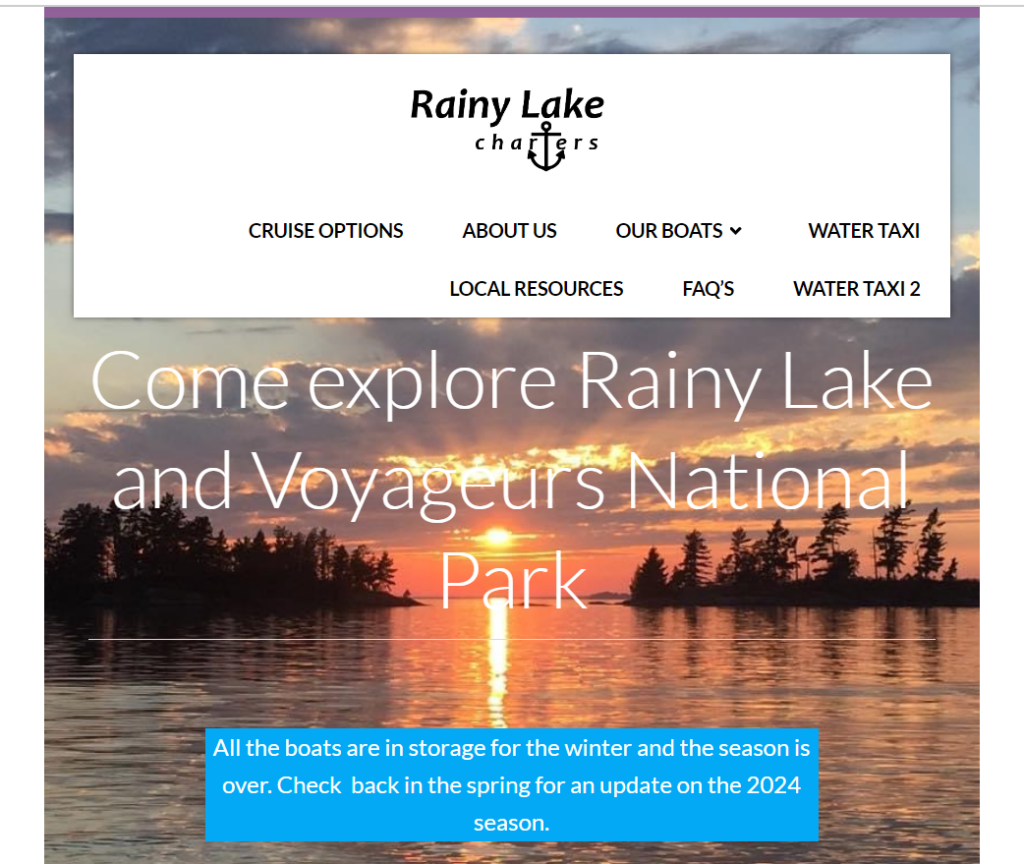 Rainy Lake Charters